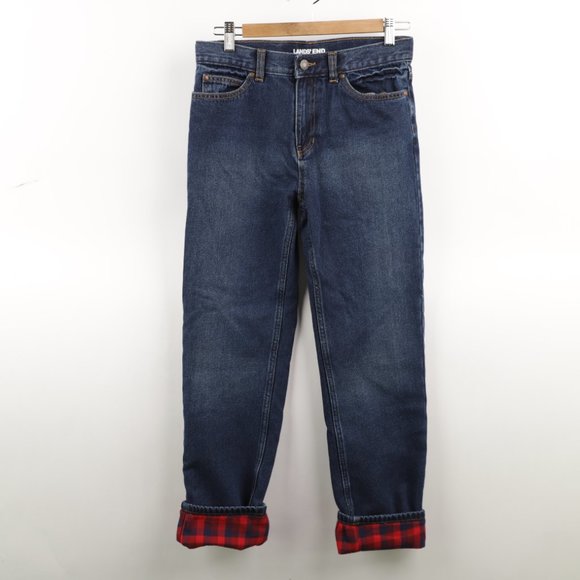 Lands End Classic Fleece Lined Jeans 